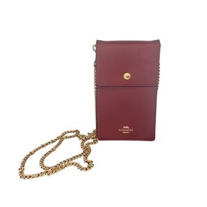 ✨NWOT - Coach Burgundy Snap Phone Crossbody✨